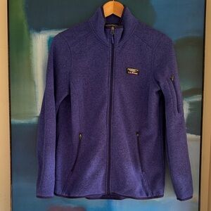 L.L. Bean Purple Full Zip Fleece